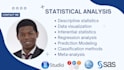 do statistical data analysis with rstudio, spss or sas