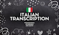 transcribe italian audios or videos