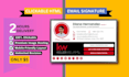 code email signature HTML, clickable HTML email signature within 2 hours