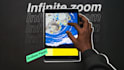 draw infinite zoom art on endless paper