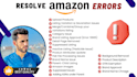 fix amazon product listing errors and listing variation issues, amazon va