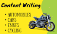 write content about cycling, ebikes, and automotive vehicles