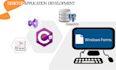 developed custom windows form desktop and asp dot net application with c sharp