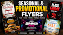 design restaurant food sale menu event gym party promotional poster flyer design