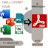 do documents or files conversion