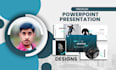 design powerpoint presentation of pitch deck slides and lectures