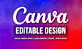 design social media posts, canva logo, canva flyer