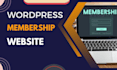 create membership website, subscription website, lms website