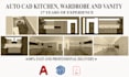 provide professional autocad drafting for kitchens, wardrobes and vanities