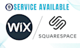 expert in wix website and squarespace website design and customization