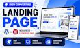 design responsive landing page or wordpress website using elementor pro