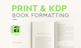 format your manuscript for amazon KDP, kindle and print
