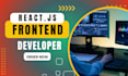 be your react front end web developer, next js with tailwind css