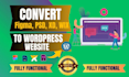 convert figma to elementor, figma to wordpress or wix to wordpress