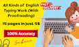 do a fast typing job, retype scanned documents, your typist