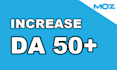 increase moz da 50 plus