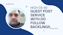 do guest post high da guest post with do follow backlinks