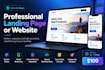 build a professional landing page or website