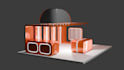 design trade show booth backdrop or pop up banner