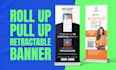 design roll up banners, pull up and retractable stands