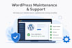 provide maintenance and support for wordpress website