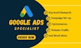 setup, manage, optimize your google PPC ads campaign