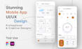 design modern and stunning complete mobile app uiux design