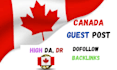 do canada guest post and canada backlinks