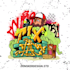 custom design graffiti, logo, illustration with character