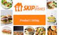 upload products on your skipthedishes store and menu
