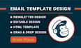 create editable HTML email template responsive newsletter in mailchimp