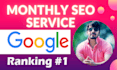 provide complete monthly seo service for google top ranking
