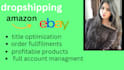 do profitable product listing for amazon dropshiping