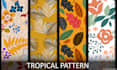 create floral and tropical designs seamless print patterns
