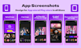 design modern app screenshots or app store screenshots