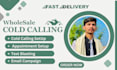 do wholesale cold calling