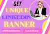 design professional linkedin banner, cover