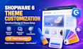customize and design shopware 6 theme and template