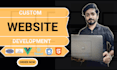 do website development as full stack web developer, front end, backend developer
