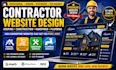 design a modern roofing contractor and construction company website