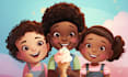 do children story book illustration 3d