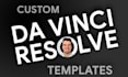 create davinci resolve and fusion templates