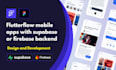 build professional flutterflow ai mobile app with supabase or firebase backend