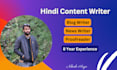 write engaging and SEO optimized hindi content for you