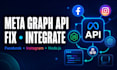 integrate or fix facebook graph API and meta API