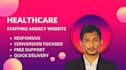 create healthcare staffing agency website in wordpress or squarespace