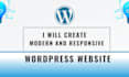 create a modern and responsive wordpress website