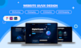 design modern website UI UX design, landing page, app UI UX