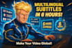 add multilingual subtitles in 4 languages within 6 hours