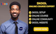 set up your skool online course and skool online community